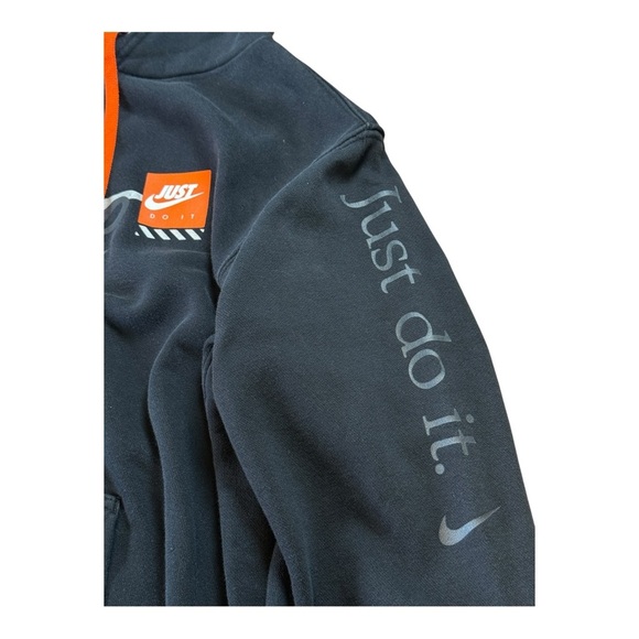 Nike Club JDI Just Do It Men's M Hoodie Black AV5905-010 Off-White - Picture 3 of 10